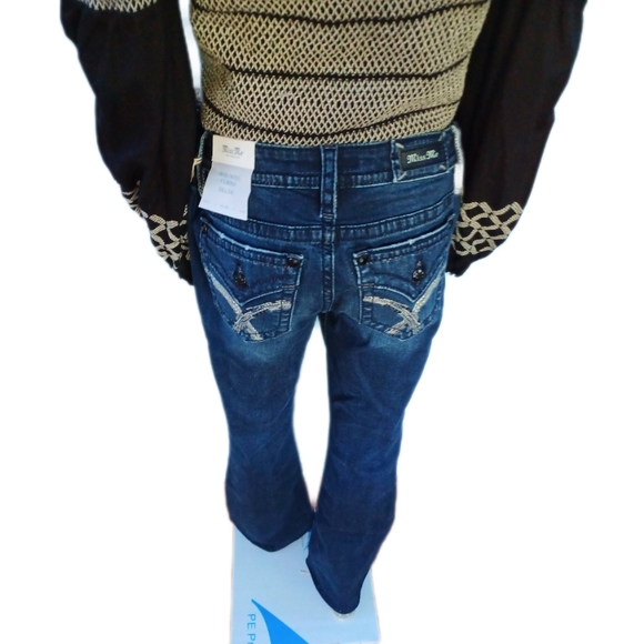 NEW!Miss Me 30 flare flap pocket jeans - Picture 6 of 11